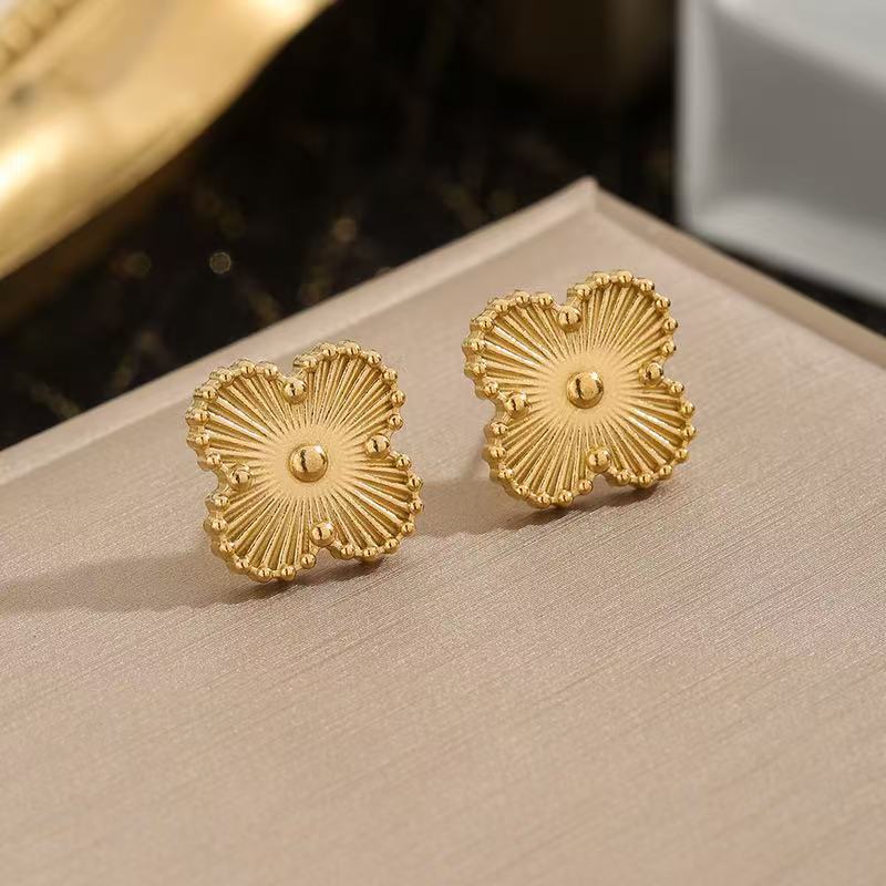 Luxury Five Clover Flower 18K Gold Plated celestejewels